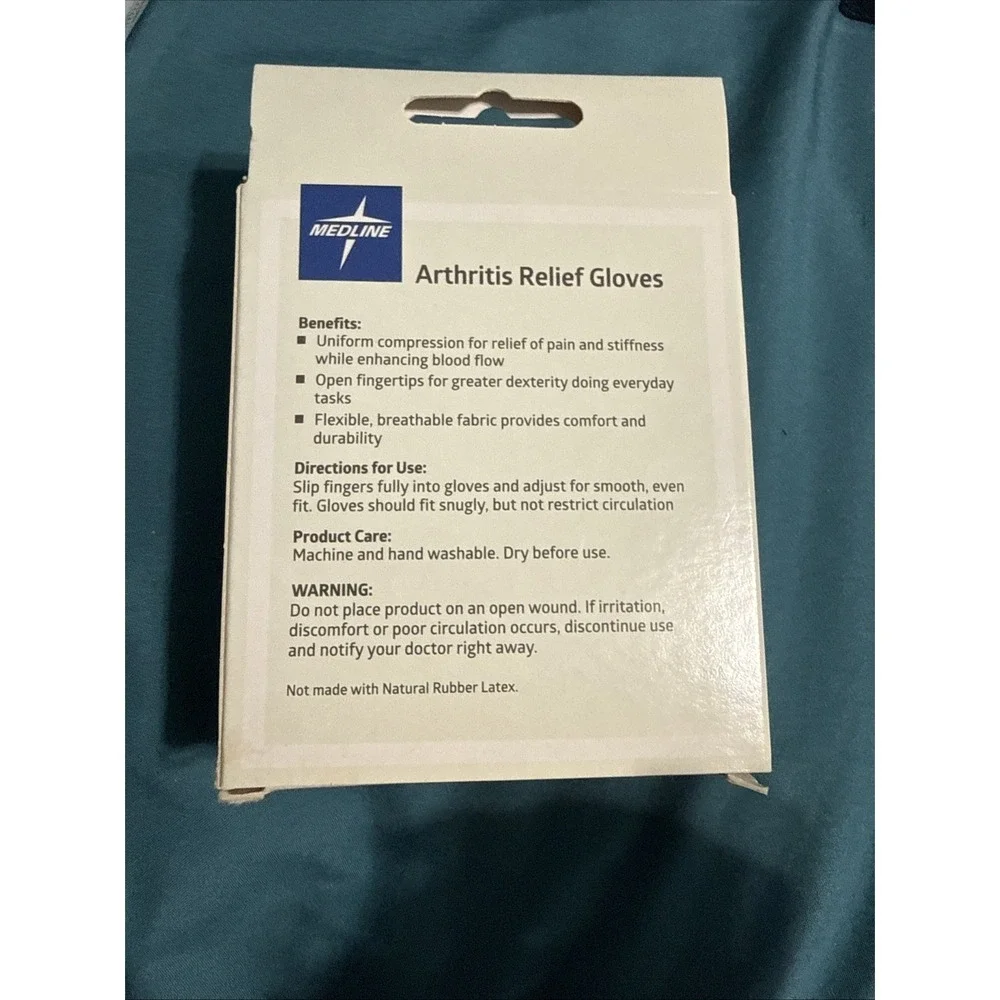 Medline Arthritis Relief Gloves‎ Carpal Tunnel Tendonitis Medium Unisex 1 Pair